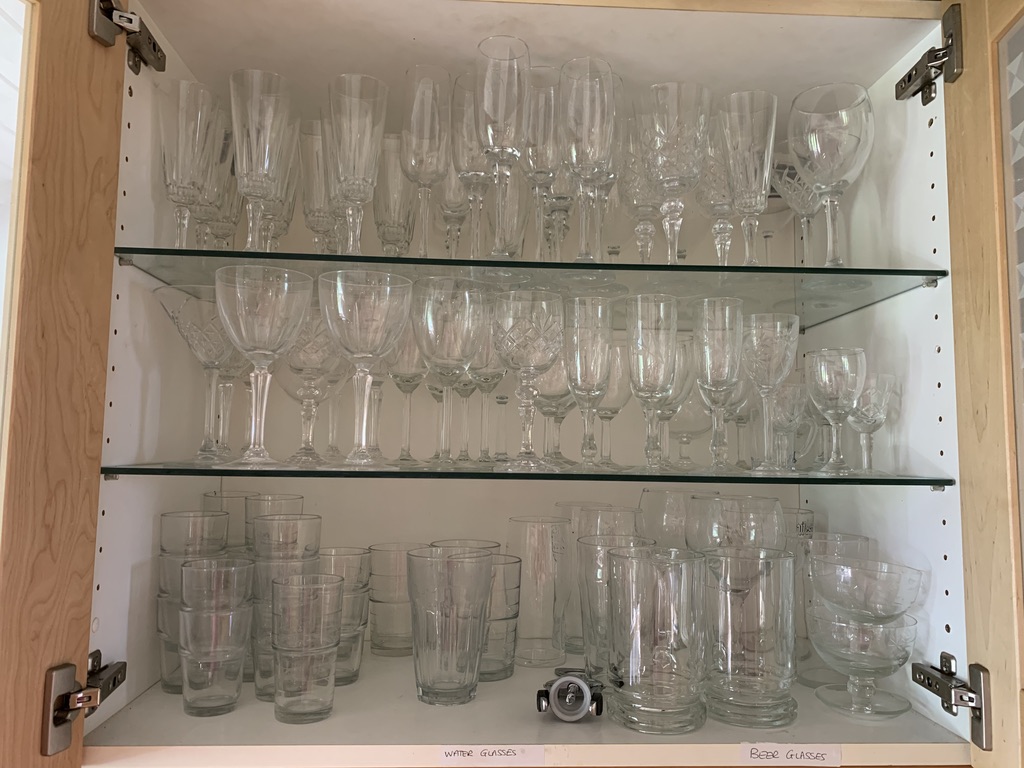 Plenty of glasses for all occasions